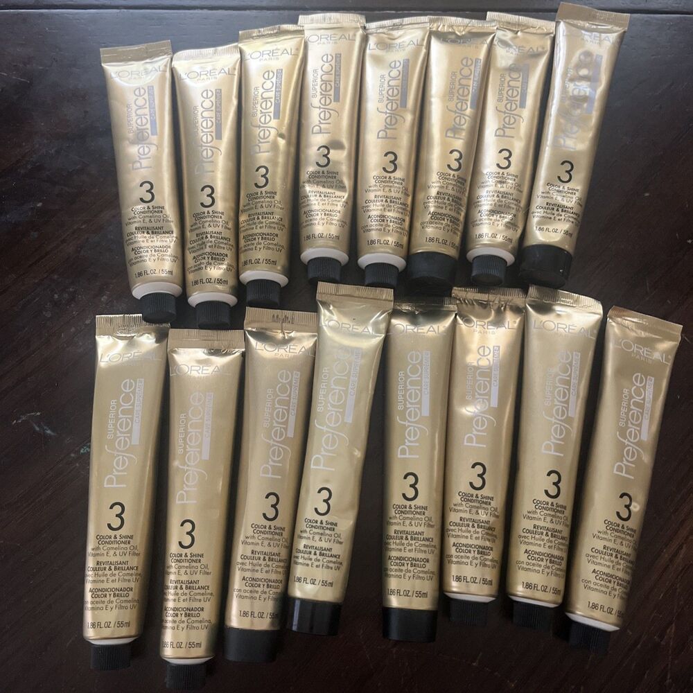16 Loreal Superior Preference Conditioner 3 Color Shine Protect 1.86 oz